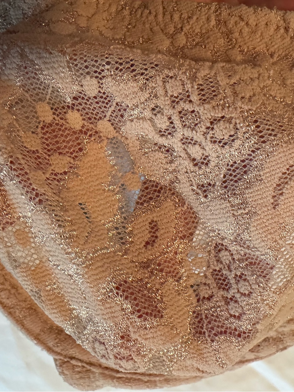 Wacoal and Vogue Lace Underwire Bra Trio in Ivory, Nude, and Black Size 36C - Picture 9 of 15